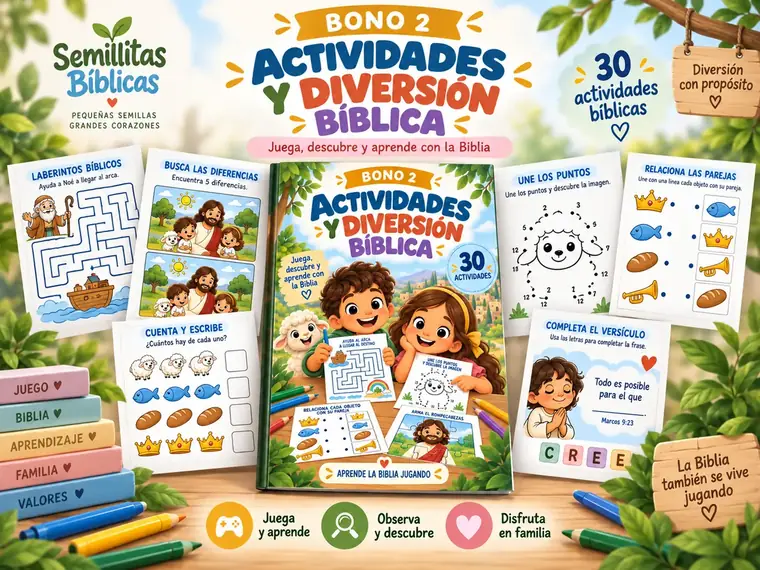 Bono 2: Actividades y Diversión Bíblica, 30 actividades